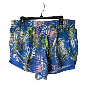 Athletic Works Shorts Plus Size XXXL 3XL 22 Built in Briefs Drawsting Tropical